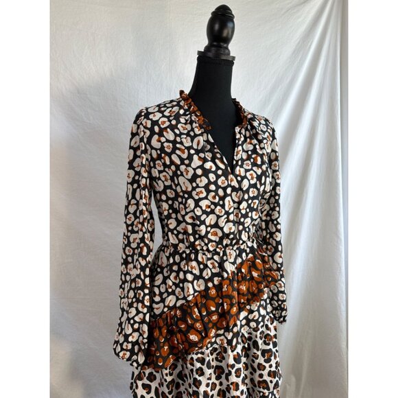 LEOPARD MARIE OLIVER Women's Dresses, SMALL - Picture 2 of 3